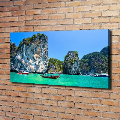 Wandbild Boote Thailand