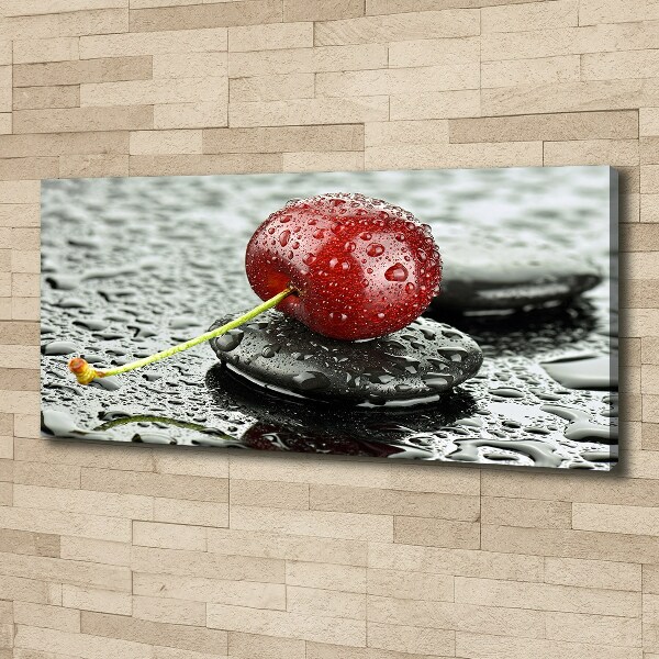 Wandbild Kirschbaum im Regen