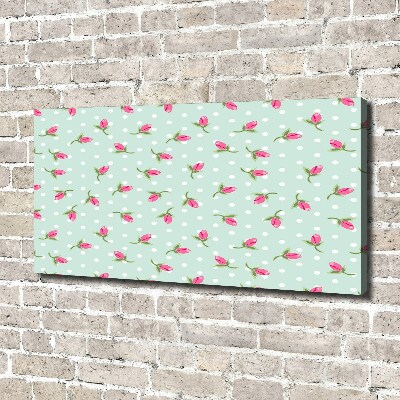 Bild auf leinwand Rosenmuster