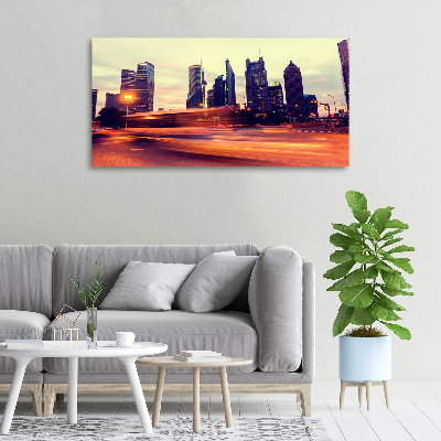 Bild auf leinwand Shanghai bei Nacht