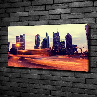 Bild auf leinwand Shanghai bei Nacht