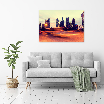 Bild auf leinwand Shanghai bei Nacht