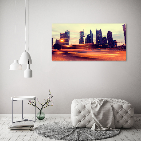 Bild auf leinwand Shanghai bei Nacht