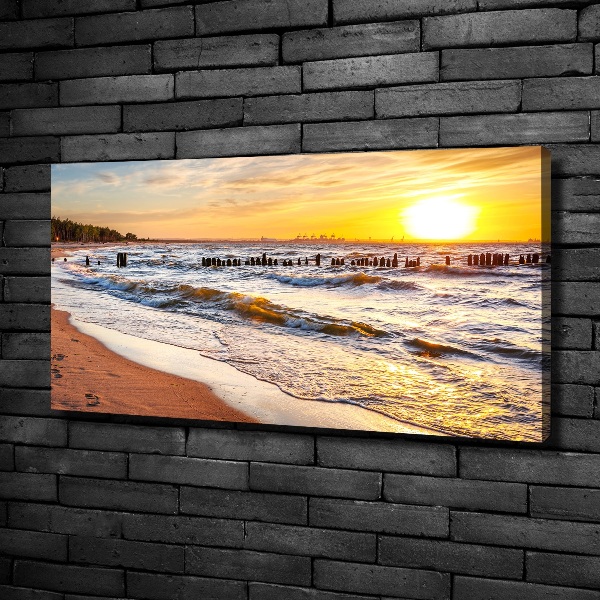Bild auf leinwand Sunset Beach