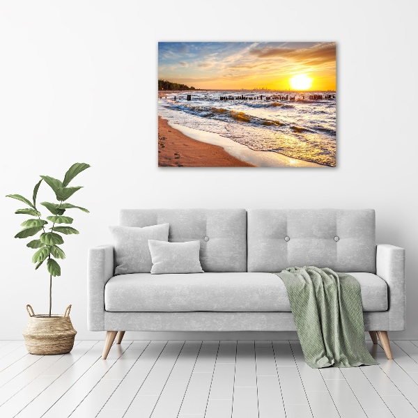 Bild auf leinwand Sunset Beach