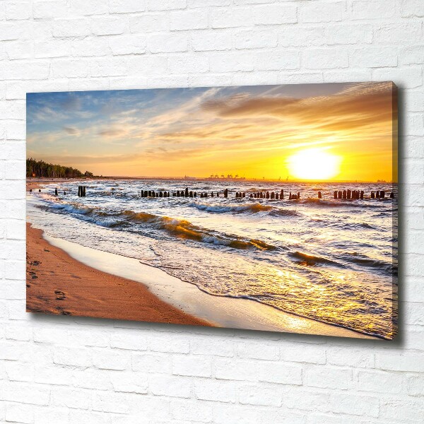 Bild auf leinwand Sunset Beach