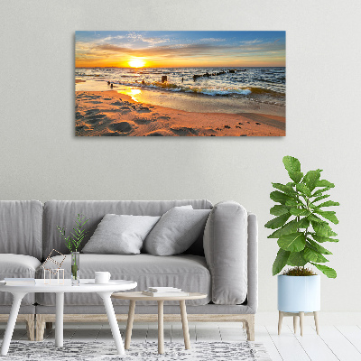 Wandbild Sunset Beach