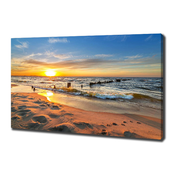 Wandbild Sunset Beach