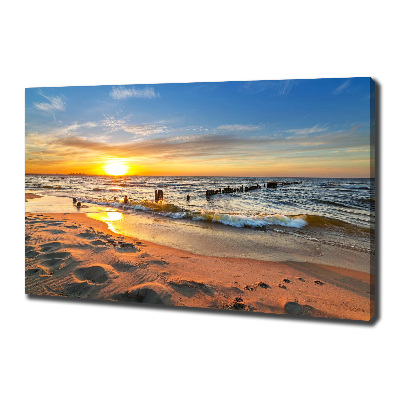 Wandbild Sunset Beach