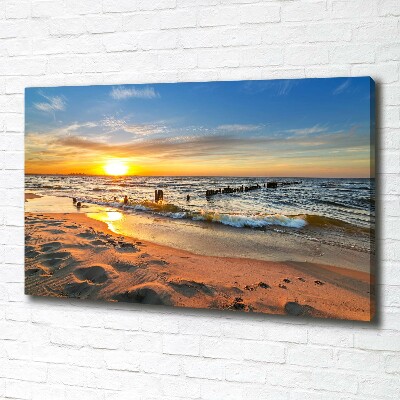 Wandbild Sunset Beach