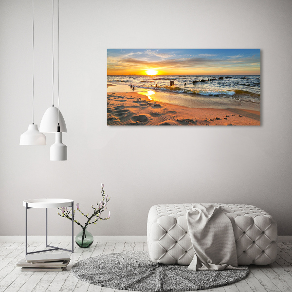 Wandbild Sunset Beach