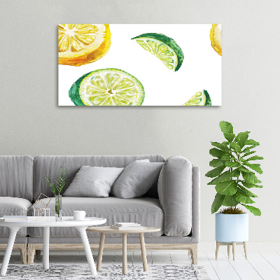 Bild auf leinwand Zitrone und Limette