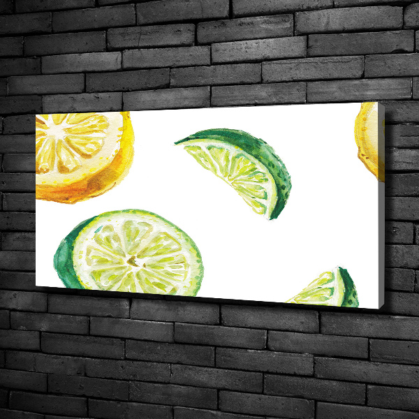 Bild auf leinwand Zitrone und Limette