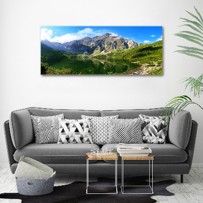 Bild auf leinwand Das Meeresauge der Tatra-Berge