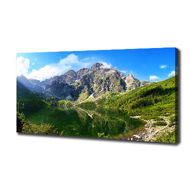 Bild auf leinwand Das Meeresauge der Tatra-Berge