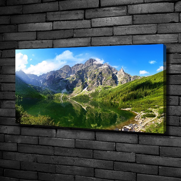 Bild auf leinwand Das Meeresauge der Tatra-Berge
