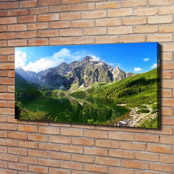 Bild auf leinwand Das Meeresauge der Tatra-Berge
