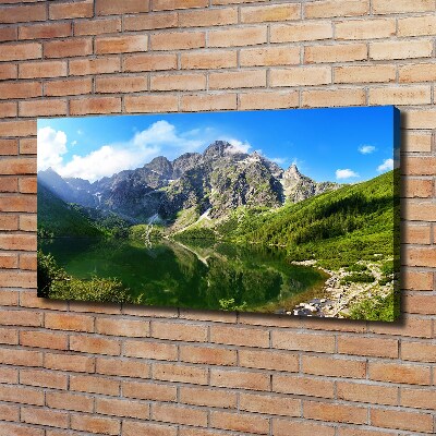 Bild auf leinwand Das Meeresauge der Tatra-Berge