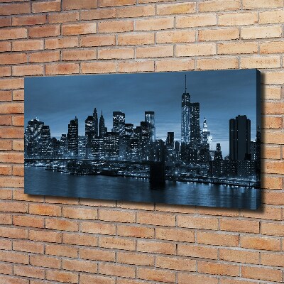Bild auf leinwand New York bei Nacht