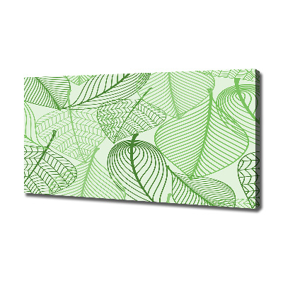 Wandbild Blättermuster