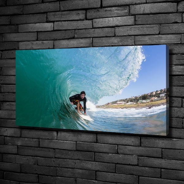 Fotobild Surfer auf einer Welle