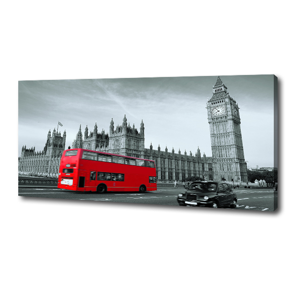 Bild auf leinwand Londoner Bus