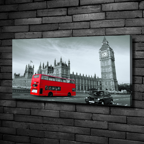 Bild auf leinwand Londoner Bus