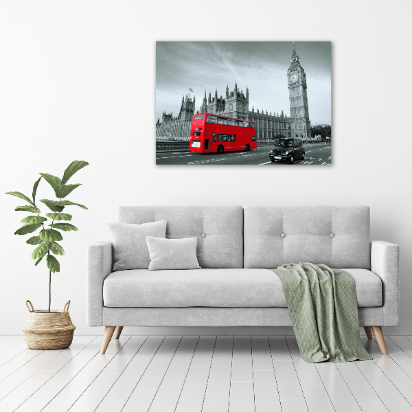 Bild auf leinwand Londoner Bus