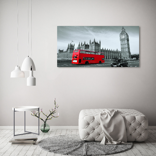 Bild auf leinwand Londoner Bus