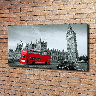 Bild auf leinwand Londoner Bus