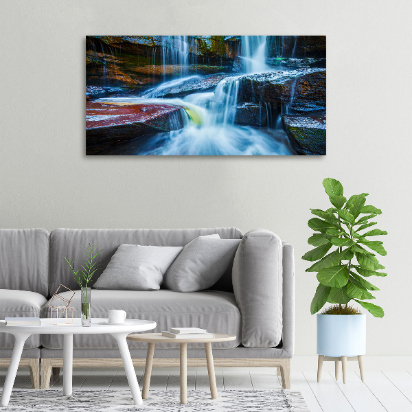 Wandbild Tropischer Wasserfall