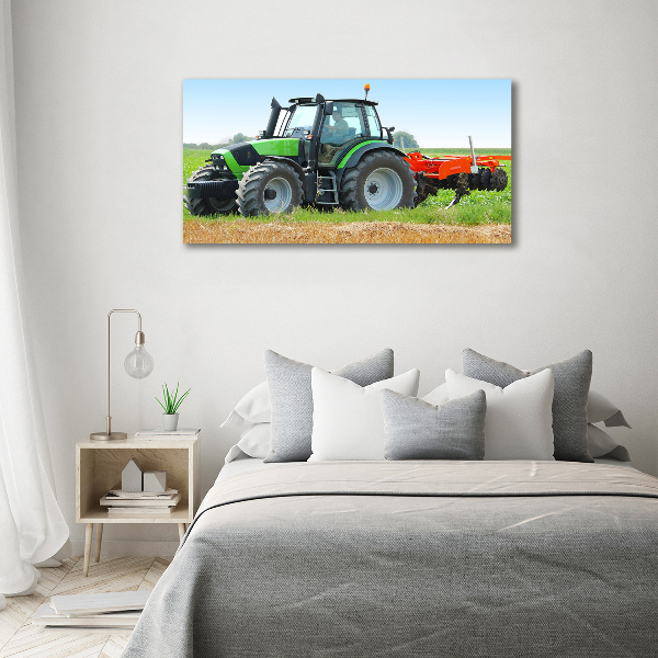 Bild auf leinwand Traktor auf dem Feld