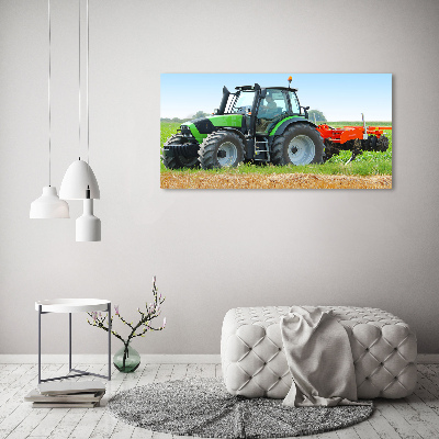 Bild auf leinwand Traktor auf dem Feld