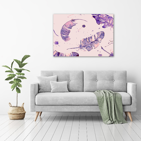 Bild auf leinwand Federn