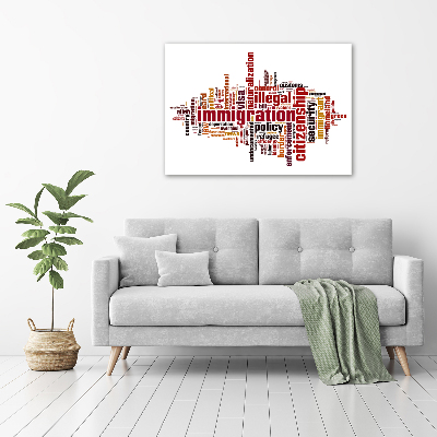 Bild auf leinwand Einwanderung