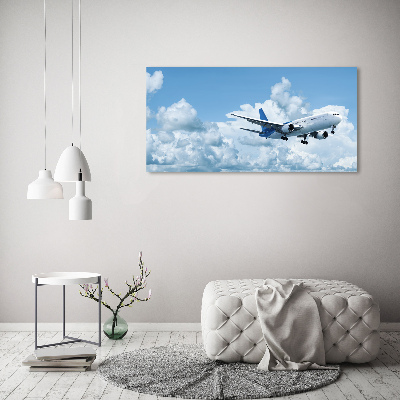 Wandbild Ein Flugzeug am Himmel