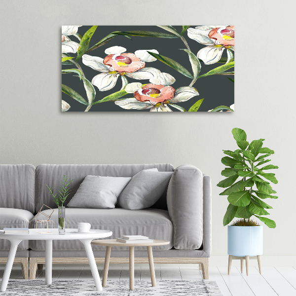 Wandbild Blumenmuster