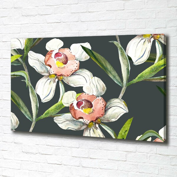 Wandbild Blumenmuster