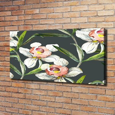 Wandbild Blumenmuster