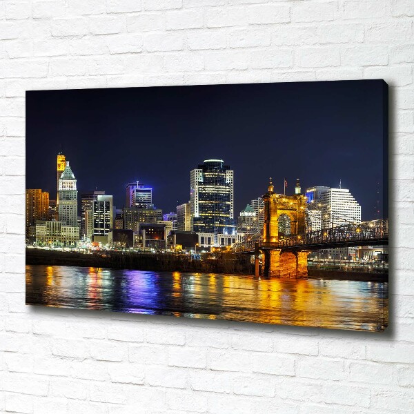 Fotobild Ohio River bei Nacht