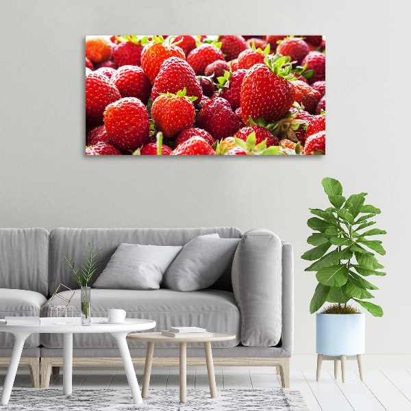 Bild auf leinwand Erdbeeren