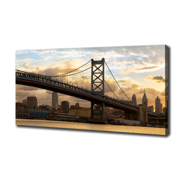 Wandbild Philadelphia-Brücke