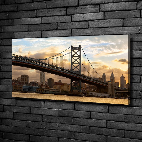 Wandbild Philadelphia-Brücke