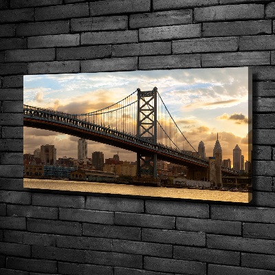 Wandbild Philadelphia-Brücke