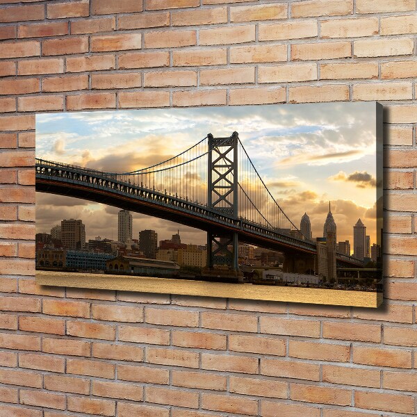 Wandbild Philadelphia-Brücke