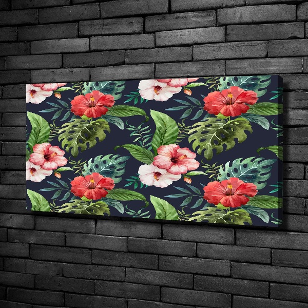 Bild auf leinwand Tropische Blumen