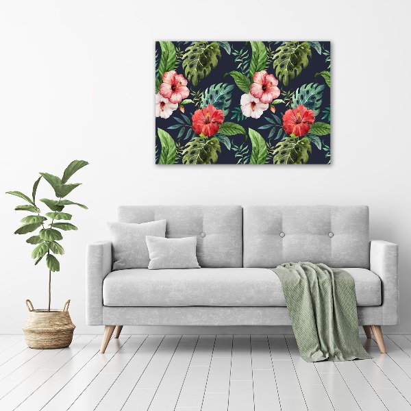 Bild auf leinwand Tropische Blumen
