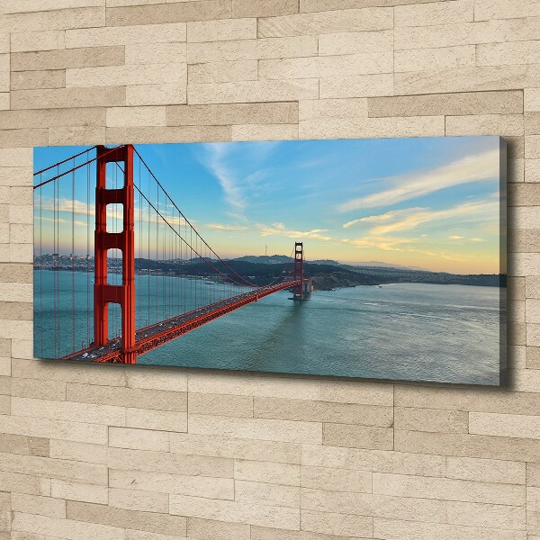 Bild auf leinwand San Francisco Brücke