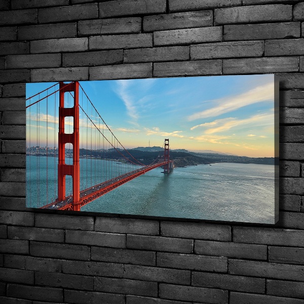 Bild auf leinwand San Francisco Brücke