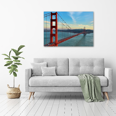 Bild auf leinwand San Francisco Brücke